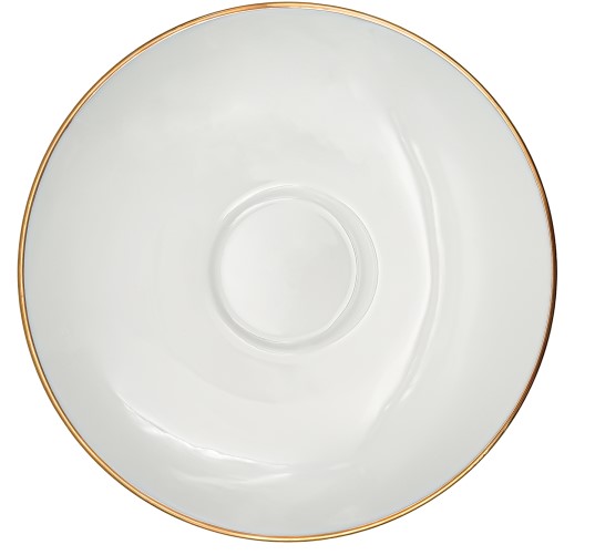 Puodelis Gold, porcelianas, su lėkštute, 320 ml, D 10 cm, H 9 cm, vnt