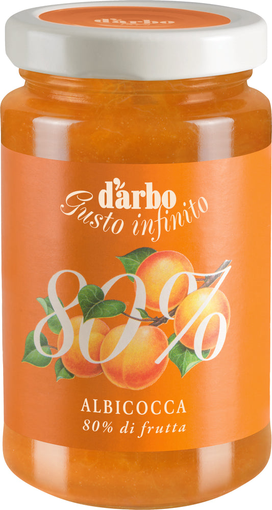 Apricot jam D'ARBO, 80%, 250 g