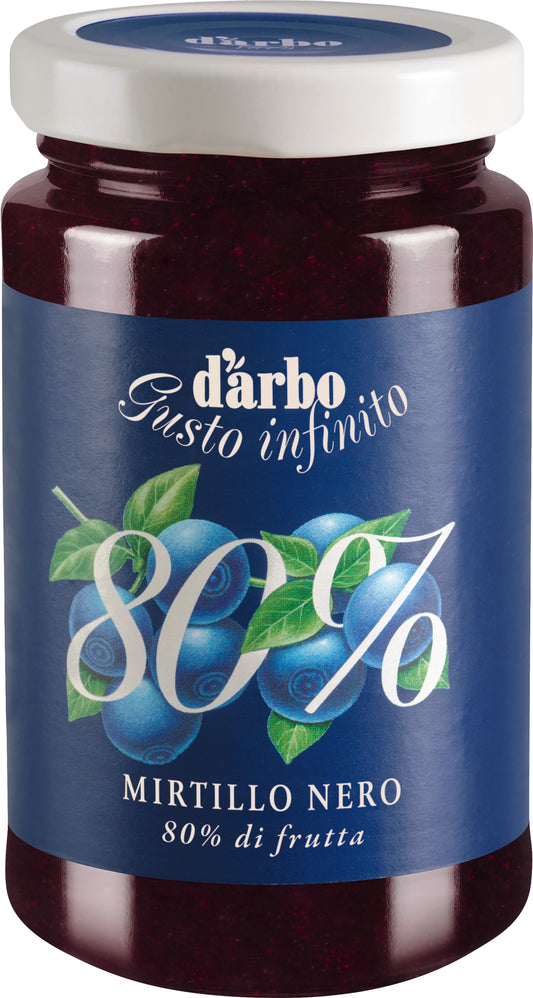 Blueberry jam D'ARBO, 80%, 250 g