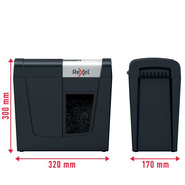 Dokumentų naikiklis Rexel Secure MC3, Whisper-Shred™, P-5, 2x15mm, 10L