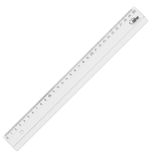 FORPUS ruler, 30 cm, transparent