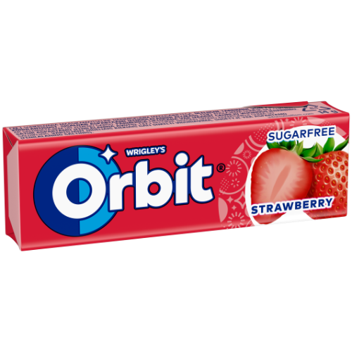 Chewing gum ORBIT Strawberry Stickpack, 14 g