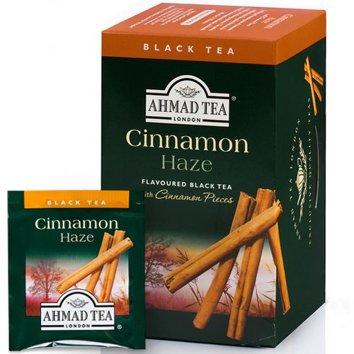 Black tea AHMAD CINNAMON TEA 20 sachets with thread, 2 g each