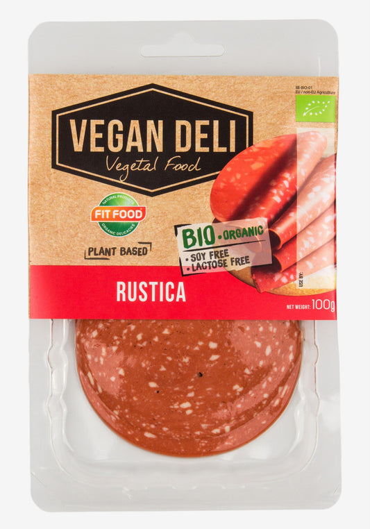 Organic vegan product VEGAN DELI Rustica, sliced, LT-EKO-001, 100g