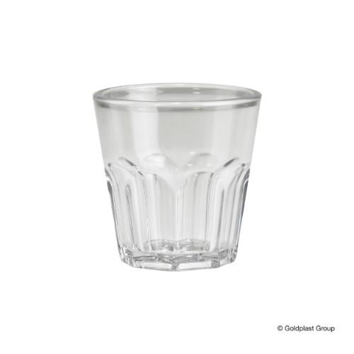 Stikliukas, skaidrūs, SAN plastikas, 40 ml, D 4,5 cm, H 5,5 cm, 6 vnt