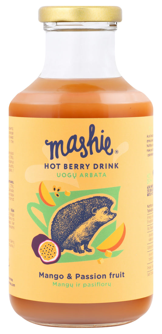 Berry puree MASHIE Original, mango and passion fruit, 500 ml