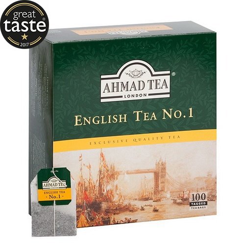 Black tea AHMAD ENGLISH TEA No1, in bags, 100 pcs. x 2 g