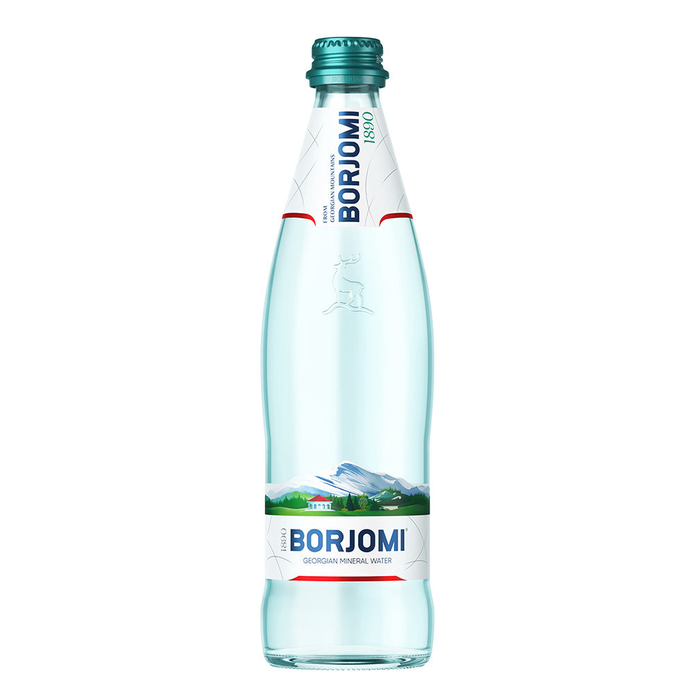 Mineral water BORJOMI 0.5 L, glass bottle D