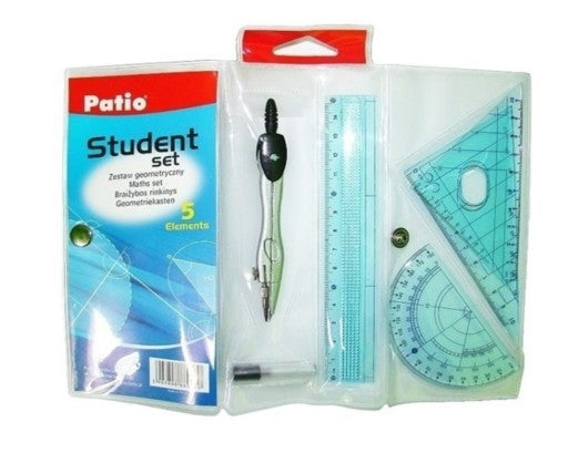 Drawing set PATIO Student, 5 pieces