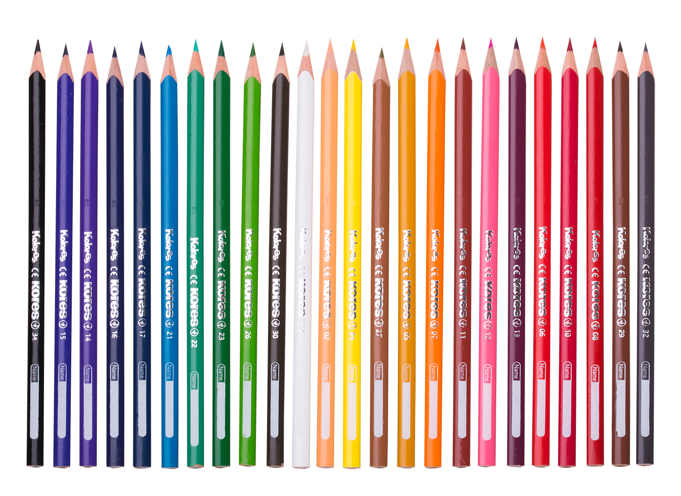 KORES triangular colored pencils, 24 pcs.