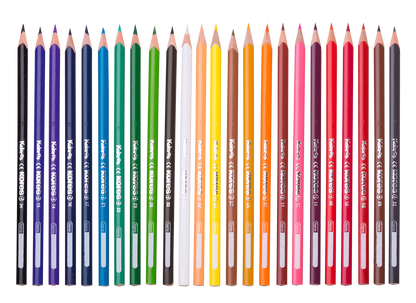 KORES triangular colored pencils, 24 pcs.