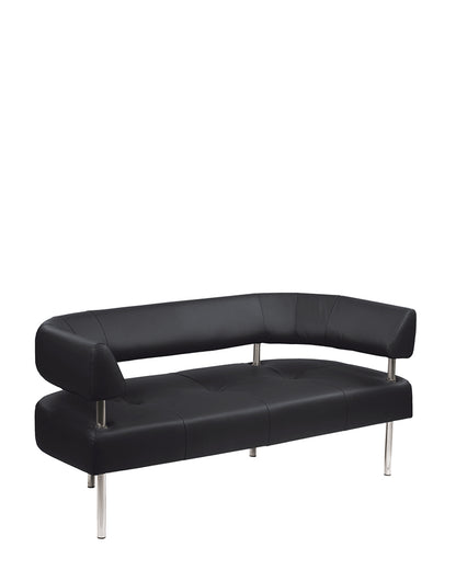 Sofa NOWY STYL Office, odos imitacija, juodos sp.