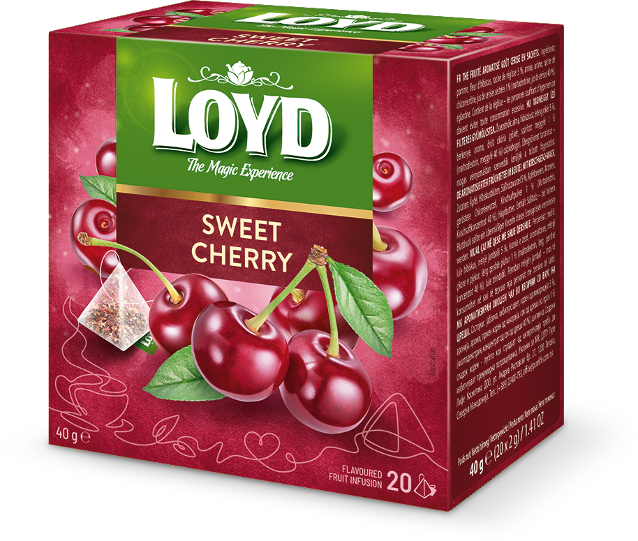 Fruit tea LOYD, cherry flavor, 20 x 2g