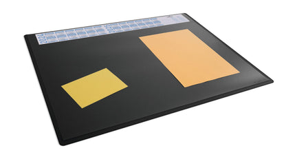 Writing pad with lift-up top and calendar DURABLE, 50 x 65 cm, black