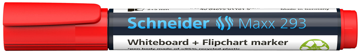 Whiteboard and notepad marker SCHNEIDER MAXX 293, cross-head, red
