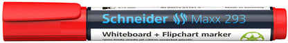 Whiteboard and notepad marker SCHNEIDER MAXX 293, cross-head, red
