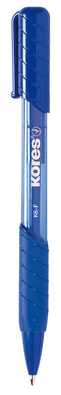 Tušinukas KORES K6-F, 0.5 mm, mėlynos spalvos tušas