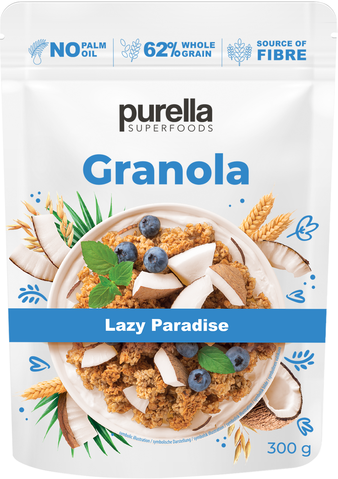 Granola PURELLA, su kokosu, 300 g
