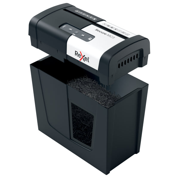Dokumentų naikiklis Rexel Secure MC3, Whisper-Shred™, P-5, 2x15mm, 10L