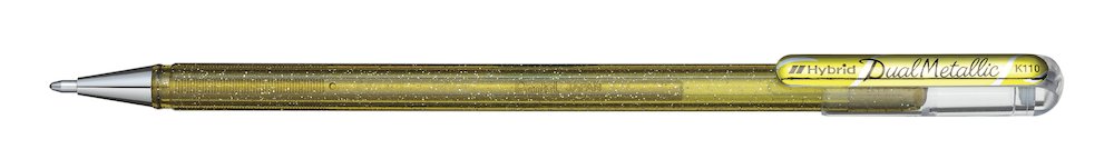 Gel pen PENTEL Hybrid, gold color