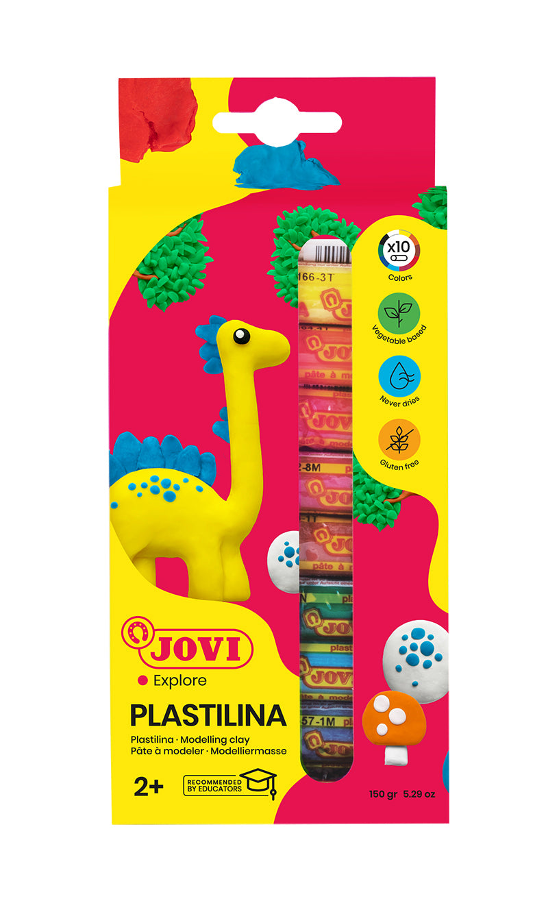 Plasticine JOVI, set of 10 colors, 15 g