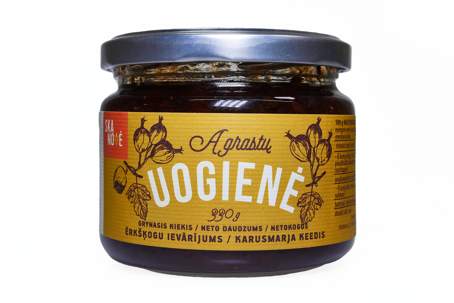 Uogienė agrastų SKANOVĖ, 330 g