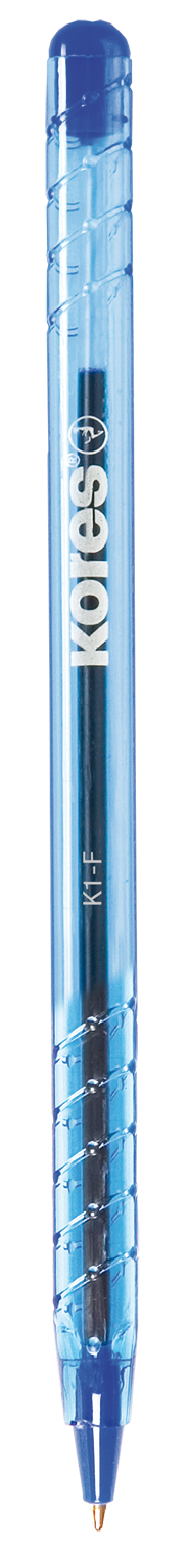 Ballpoint pen KORES K1 F, 1.0 mm, blue ink