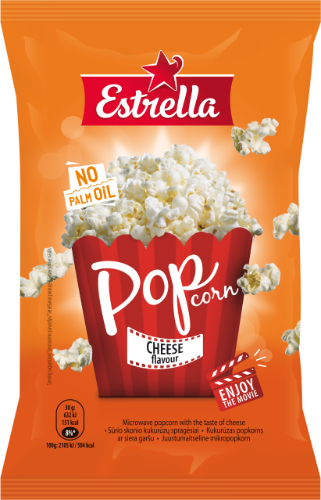Popcorn ESTRELLA, cheese flavor, 90 g