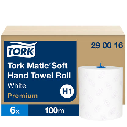 Popieriniai rankšluosčiai  TORK PREMIUM EXTRA SOFT H1, 290016, 2 sl., 21 cm x 100 m, balta sp.