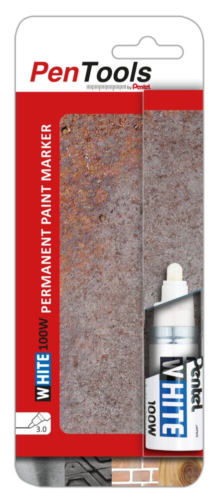 Permanent Marker Pentel Tool Paint White, 3 mm, 1x white