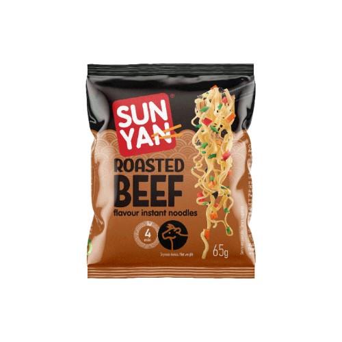 Instant noodles SUN YAN roasted beef flavor packet, 65g