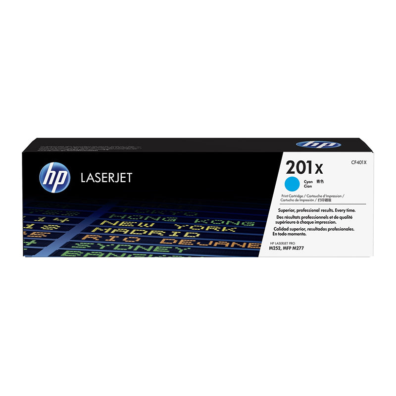 HP No.201X HC (CF401X), žydra kasetė lazeriniams spausdintuvams, 2300 psl.