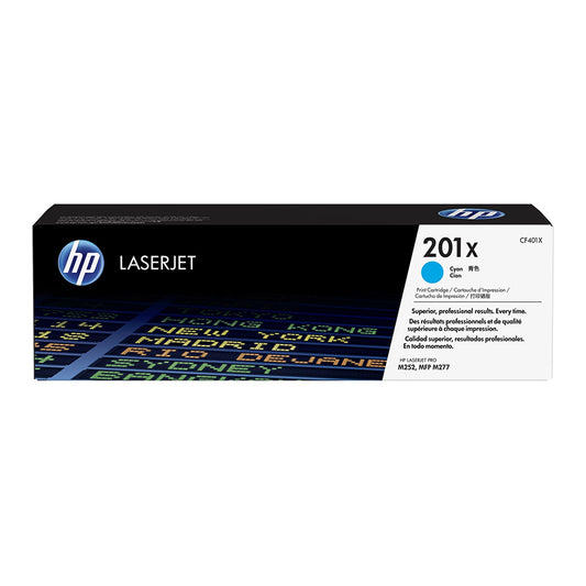 HP No.201X HC (CF401X), žydra kasetė lazeriniams spausdintuvams, 2300 psl.