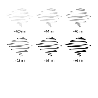 Staedtler PigmentLiner, black, set of 6 different widths