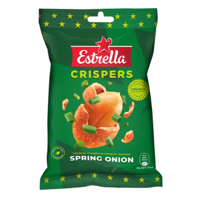 Roasted peanuts ESTRELLA onion flavor with crispy skin 140g