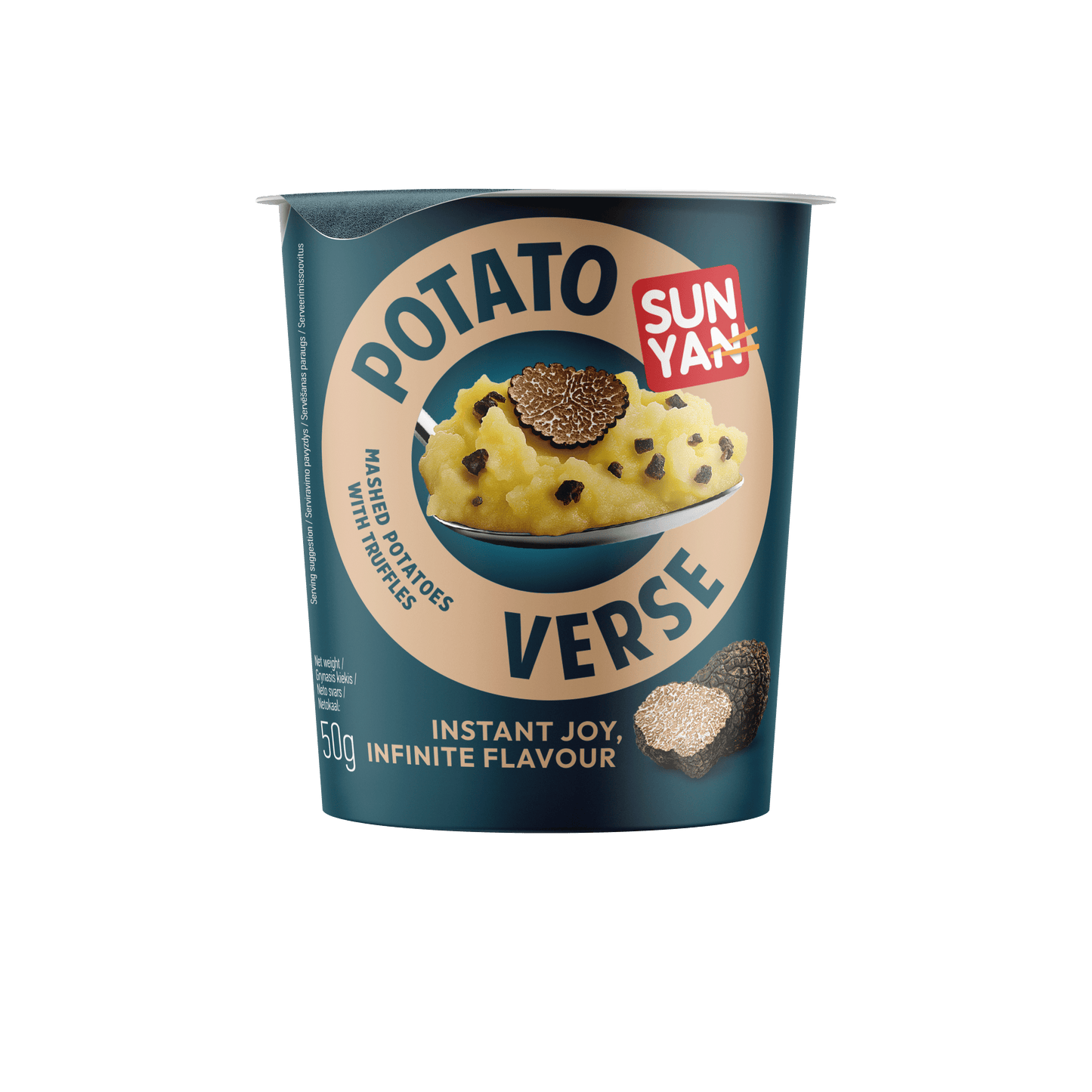 Mashed potatoes SUN YAN POTATO VERSE with truffles, jar, 50g