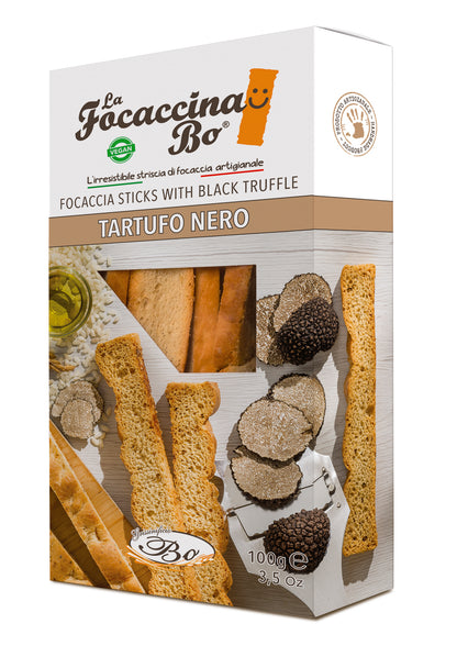 Breadsticks FOCACCINA, Al Tartufo, with truffles, rice oil, 100 g