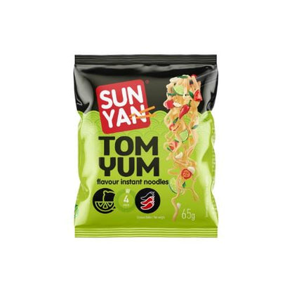 Instant noodles SUN YAN Tom Yum flavor packet, 65g