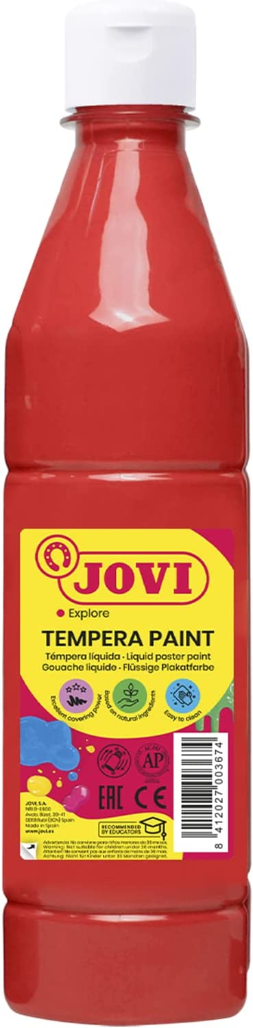 Liquid gouache in a bottle JOVI 1000 ml, vermillion