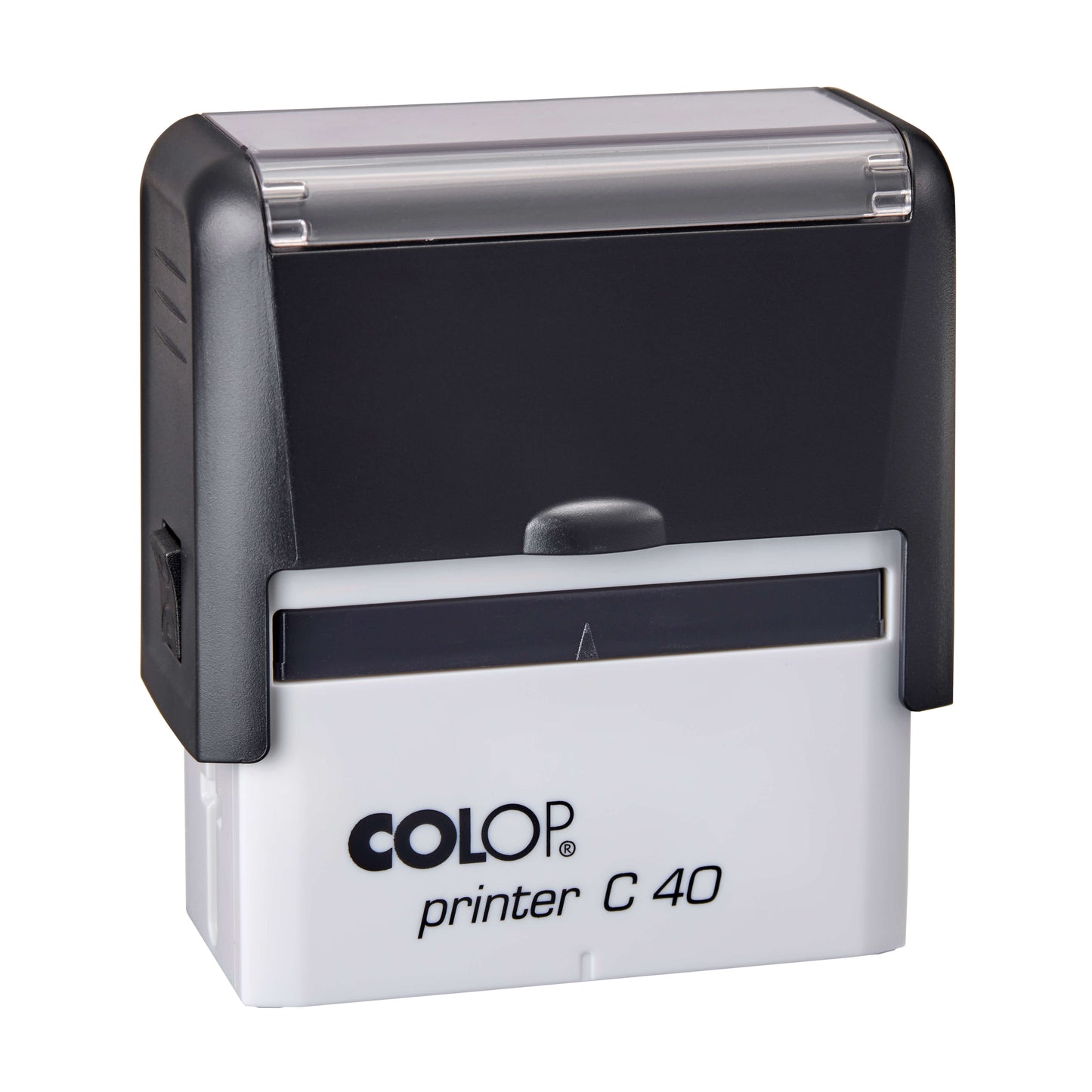 COLOP Printer C40 stamp, black body, clear pad