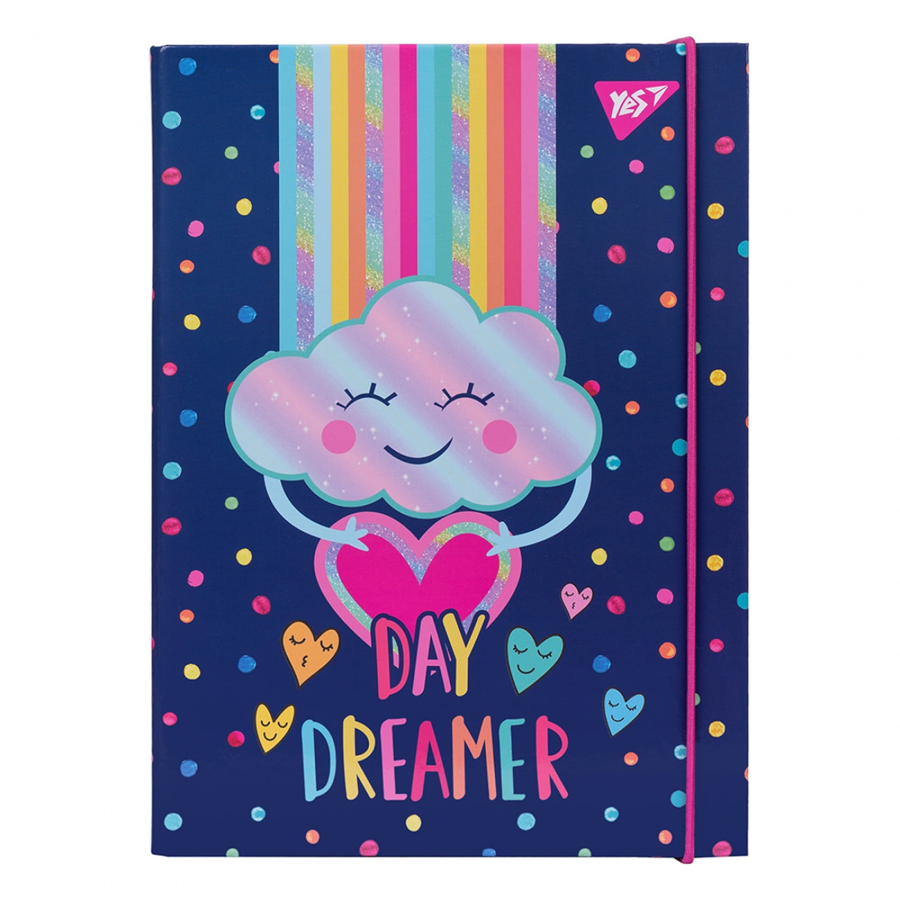 Cardboard folder for books, notebooks YES, B5 Rainbow