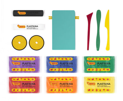 Crazy racing cars JOVITECH set. Primary colors
