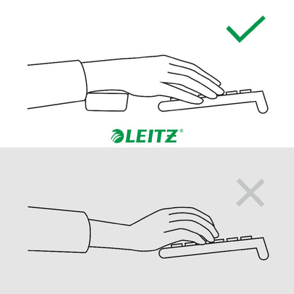 Wrist support Leitz Ergo, adjustable, dark gray