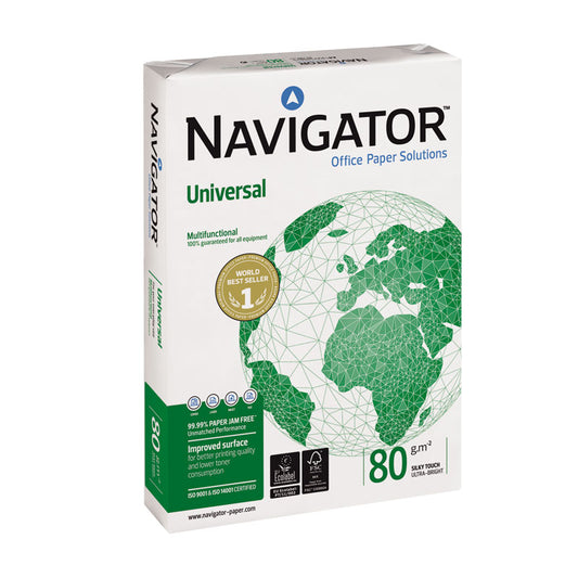 Biuro popierius NAVIGATOR UNIVERSAL, A4, 80 g/m2, 500 lapų