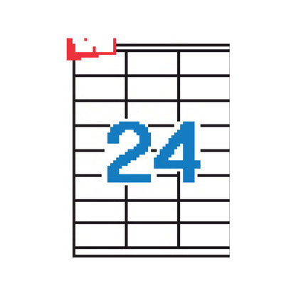 Lipnios etiketės APLI, 70 x 35 mm, A4, 24 lipdukai lape, 100 lapų, balta