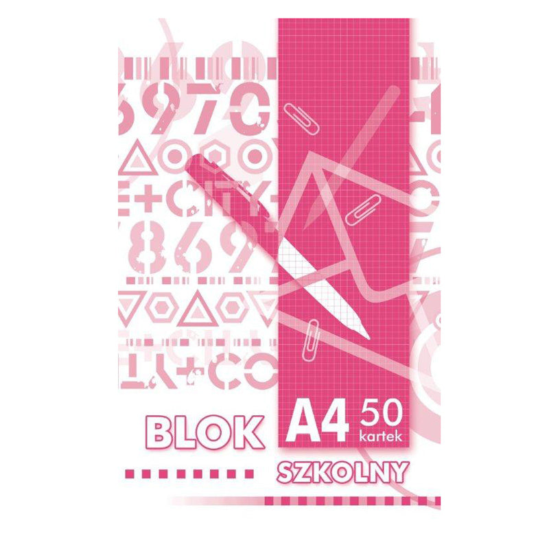 Sąsiuvinis KRESKA, A4, 50 lapų, langeliais