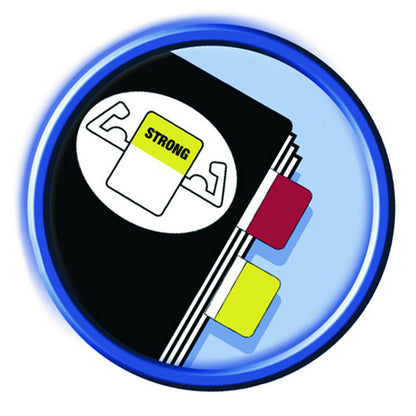 Lipnūs žymekliai Post-it, dideli, 24 lapeliai, 4 spalvos