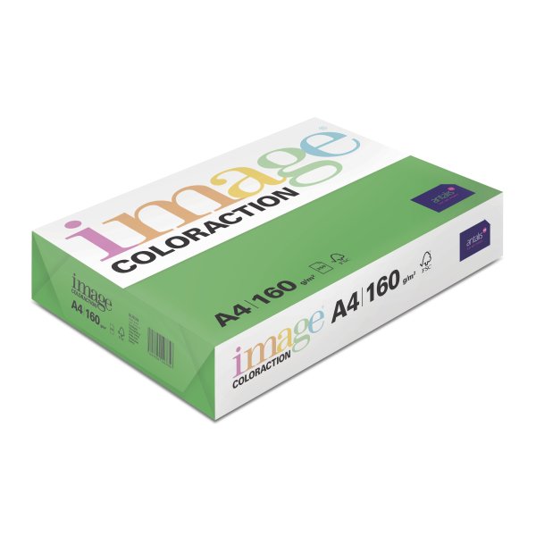 Spalvotas popierius IMAGE COLORACTION, A4, 160 gsm, 250 lapų, DUBLIN / DEEP GREEN