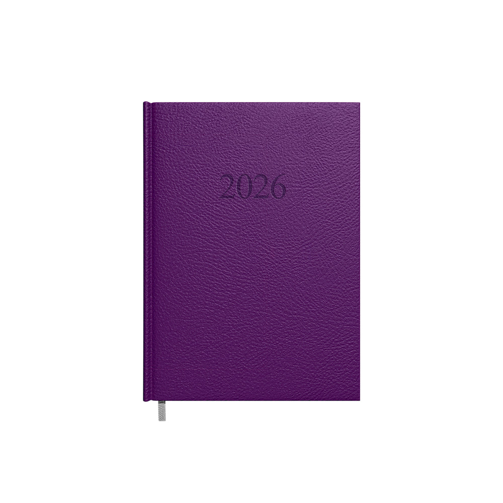 Calendar MANAGER Day 2026, A5, PU, ​​purple