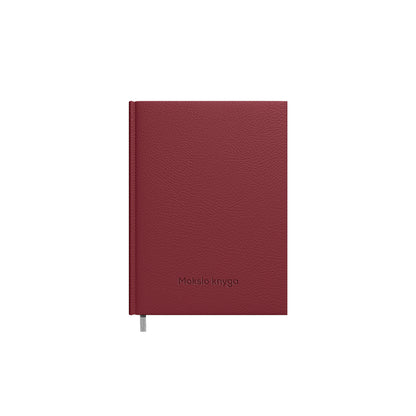 Calendar SCIENCE BOOK 2025/2026, artificial leather 14 x19 cm, cherry color.